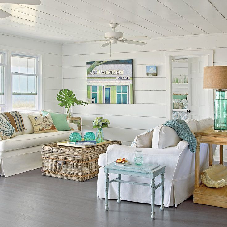 Beach Living Room Decor
 Use Watery Hues 40 Beautiful Beachy Living Rooms