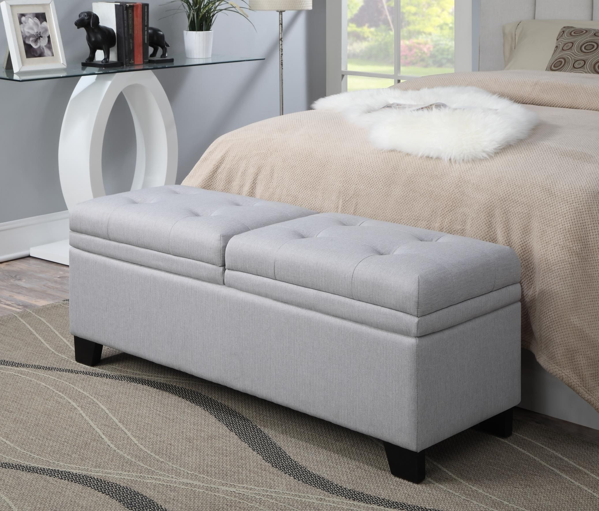 Bed Bench Storage
 Trespass Marmor Upholstered Storage Bed Bench from Pulaski