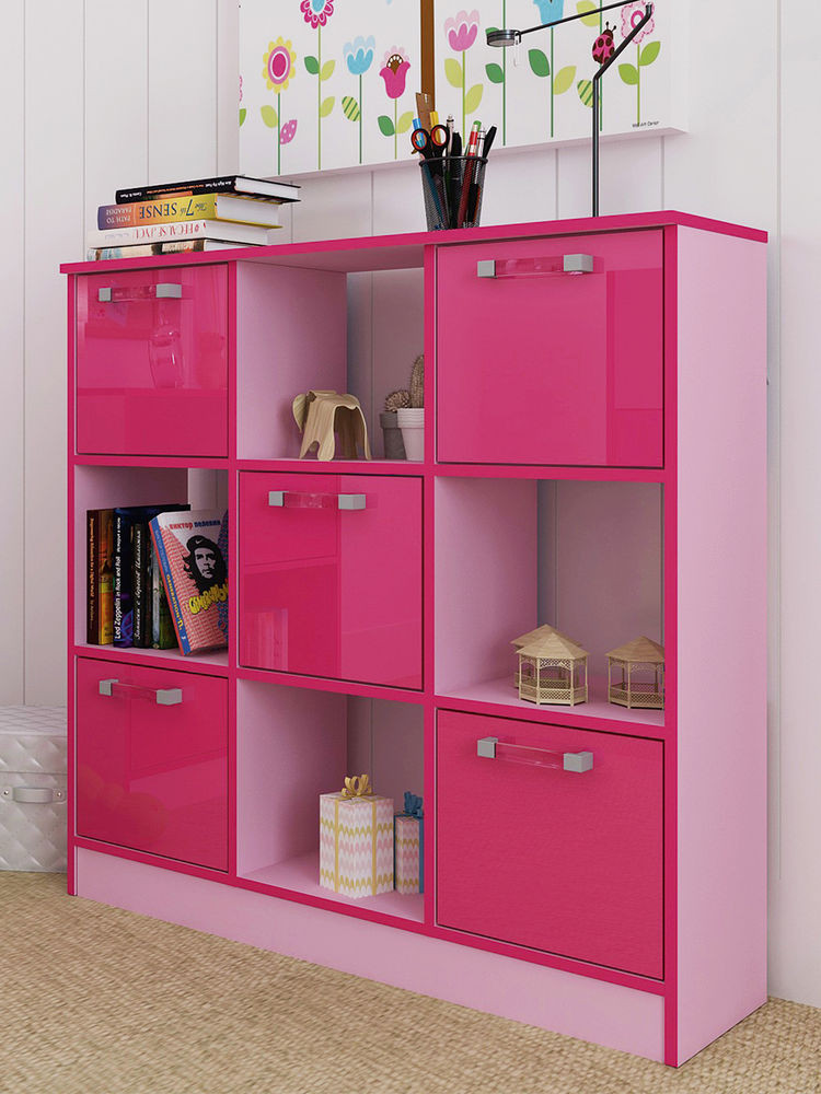 Bedroom Cube Storage
 Ottowa 2 Tone Pink 3 x 3 9 cube storage unit children s