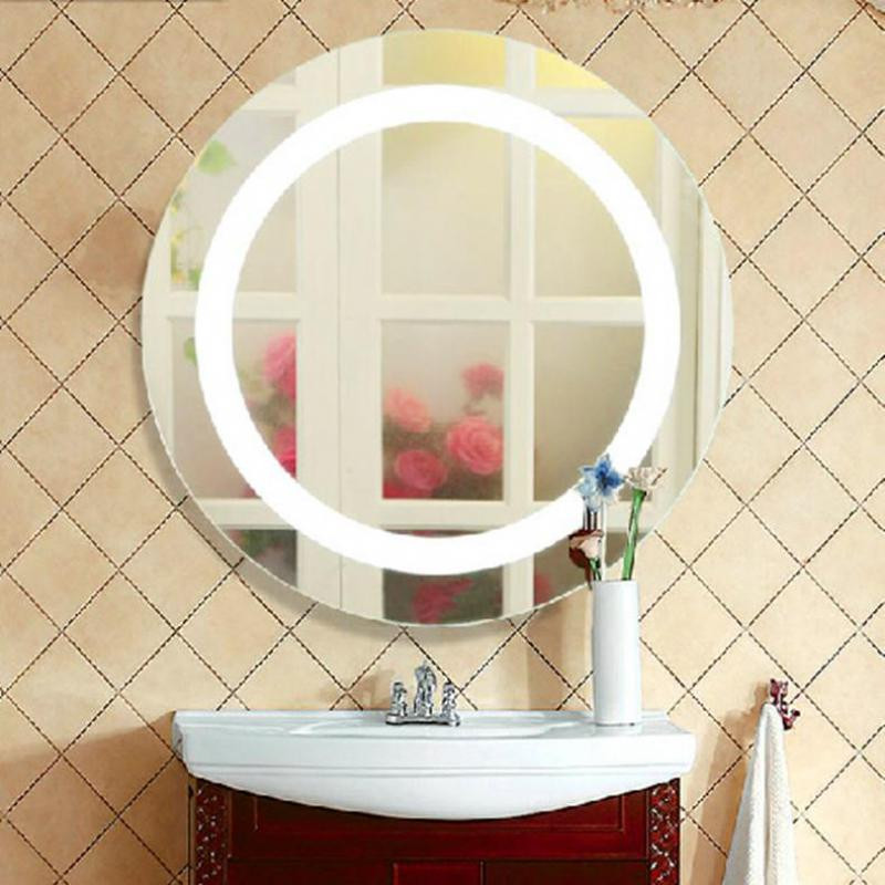 Bedroom Mirror With Lights
 Round Led Makeup Mirror Light Mirror Led Lamp for Bedroom