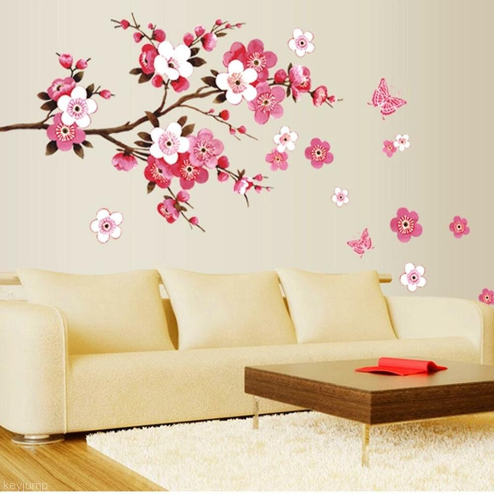 Bedroom Wall Decals
 DIY Living Room Bedroom Wall Sticker Flower Floral Blossom