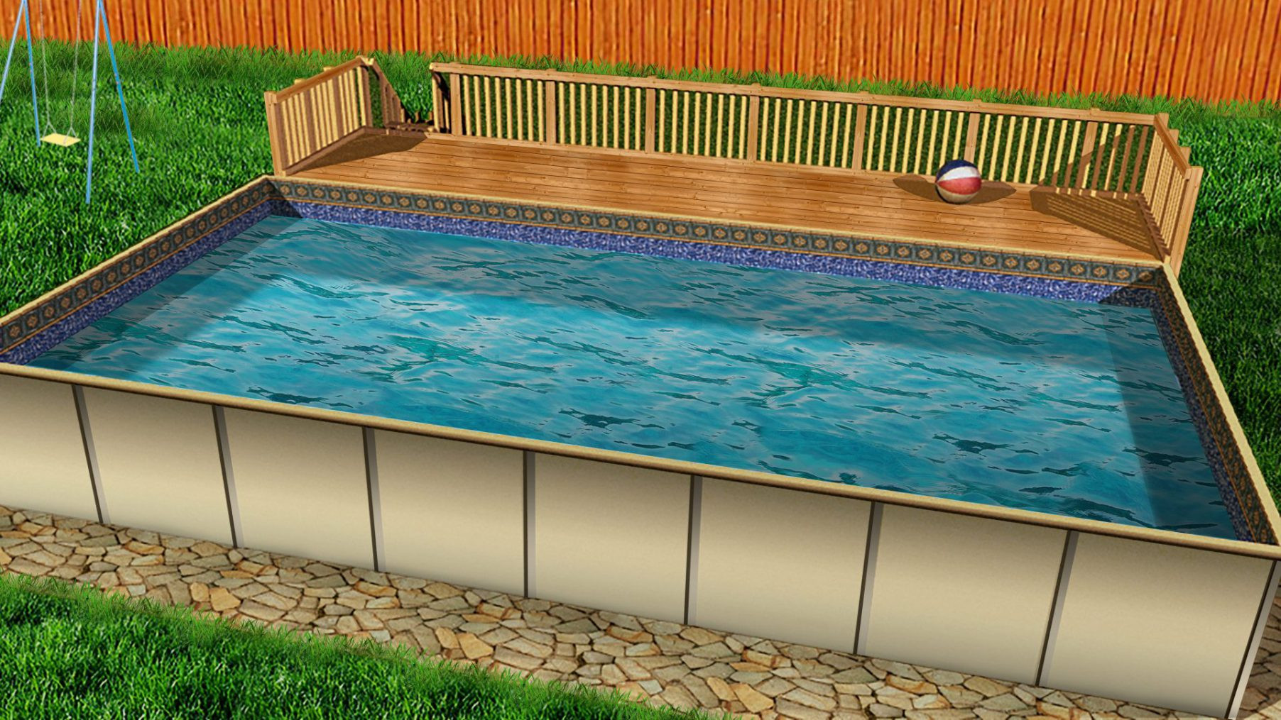 Best Permanent Above Ground Pool
 swimming pool discountersHERCULES Modular Ground