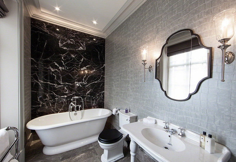 Black And Silver Bathroom Decor
 Black And White Bathrooms Design Ideas Decor And Accessories