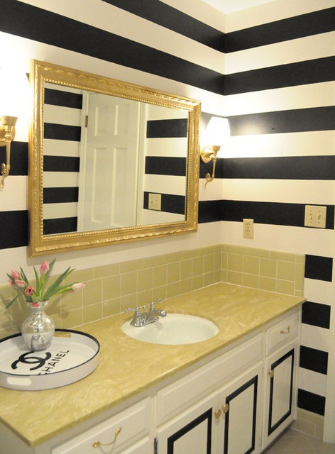 Black And Silver Bathroom Decor
 silver white gold bathroom inspiration gold stripes