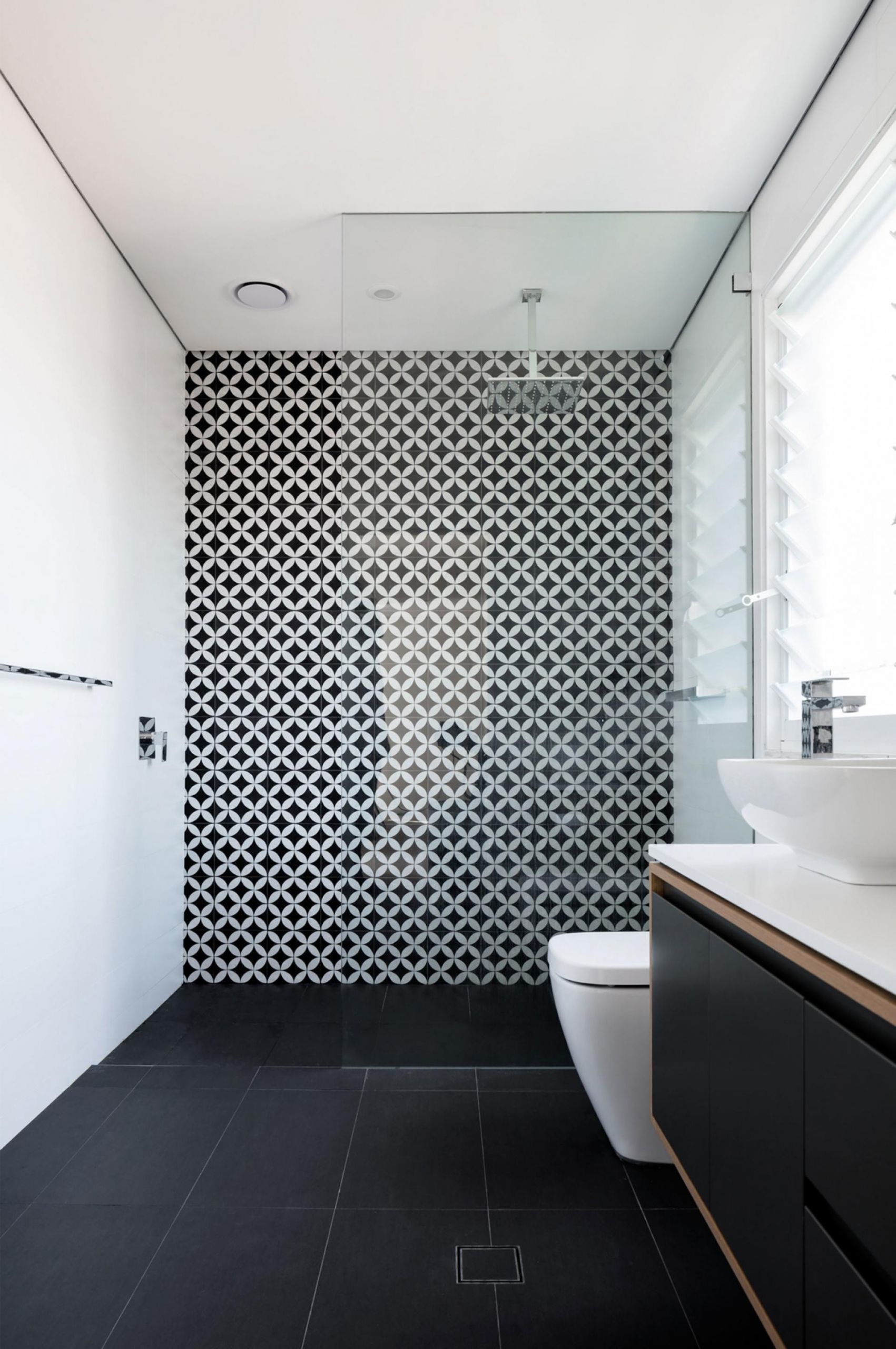 Black And White Tile Bathroom
 Black and White Bathroom Inspiration and why Namoi Watts