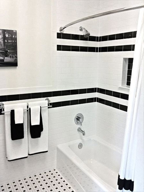 Black And White Tile Bathroom
 31 retro black white bathroom floor tile ideas and pictures