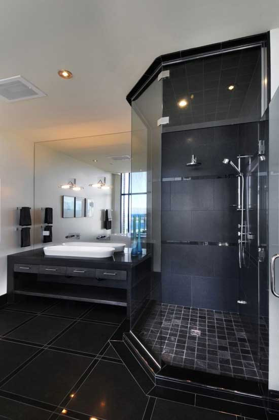 Black Bathroom Tile
 28 MINIMALIST BATHROOM DESIGNS TO DREAM ABOUT