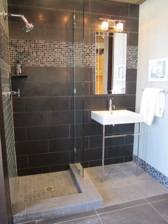 Black Bathroom Tile
 20 Modern Bathrooms With Black Shower Tile