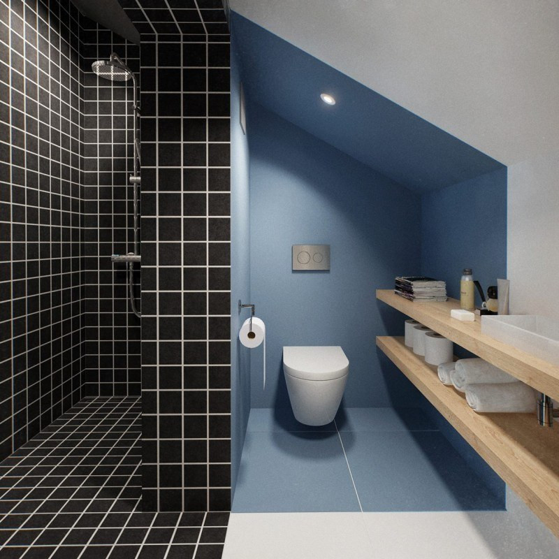 Black Bathroom Tile
 20 Modern Bathrooms With Black Shower Tile