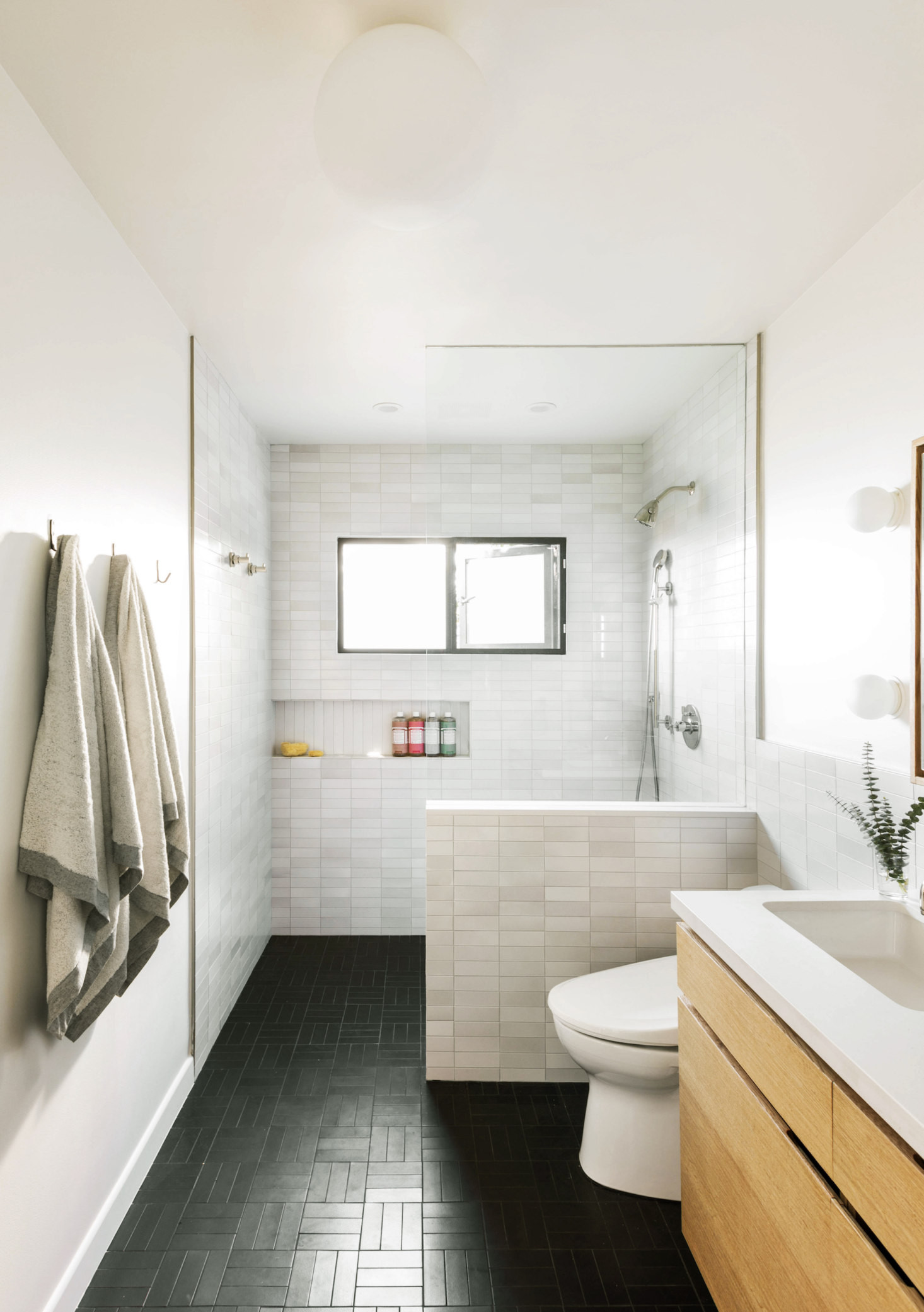 Black Bathroom Tile
 Bathroom of the Week In LA a Softer Take on Black and
