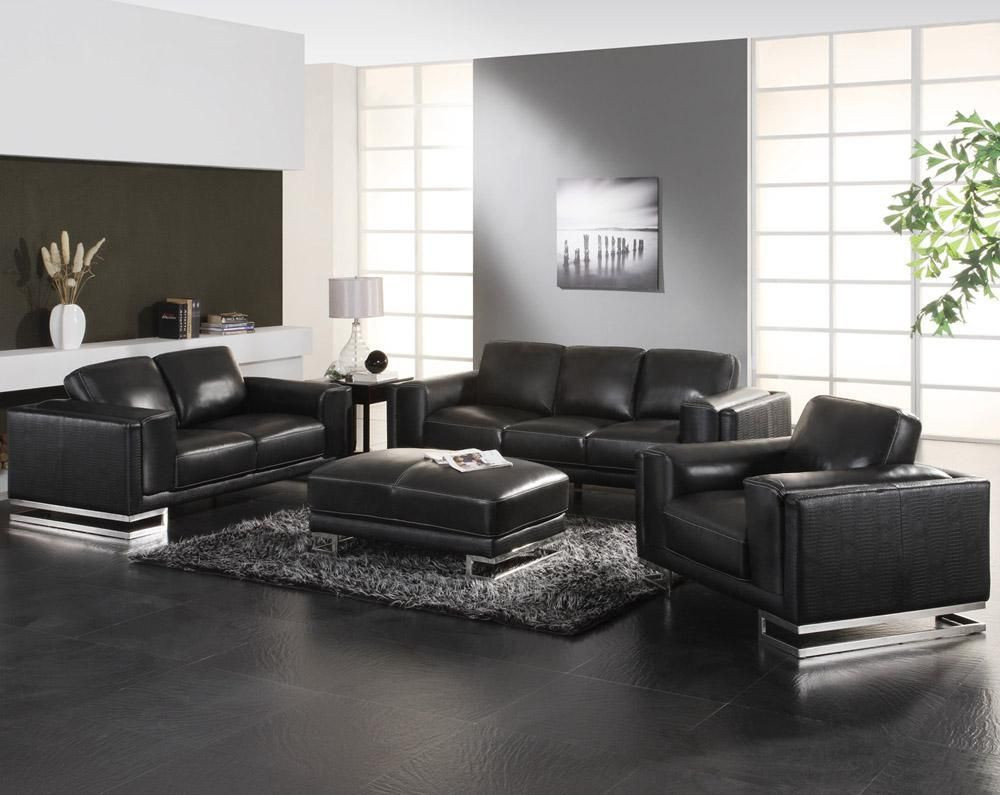 Black Furniture Living Room Ideas
 Great Artistic Black and White Modern Living Room Ideas