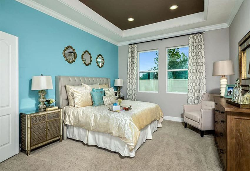 Blue Accent Wall Bedroom
 29 Beautiful Blue and White Bedroom Ideas