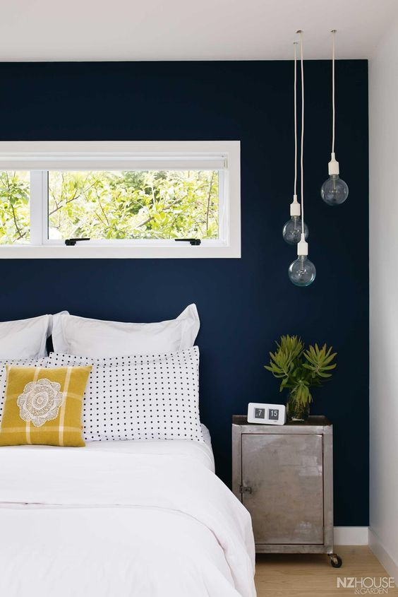 Blue Accent Wall Bedroom
 Color Passion 30 Bold Painted Accent Walls DigsDigs