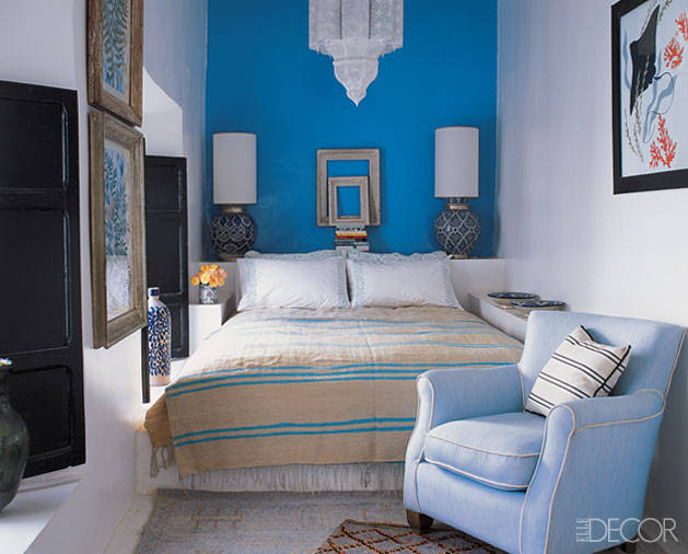 Blue Accent Wall Bedroom
 Taste Greece – SPICEcor