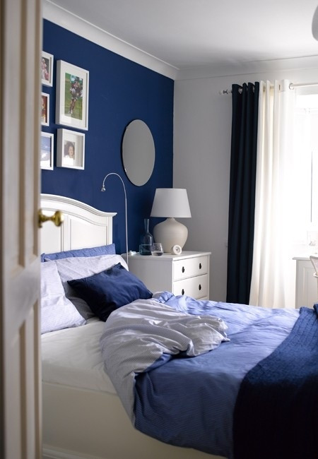 Blue Accent Wall Bedroom
 Blue And Turquoise Accents In Bedroom Designs – 39 Stylish