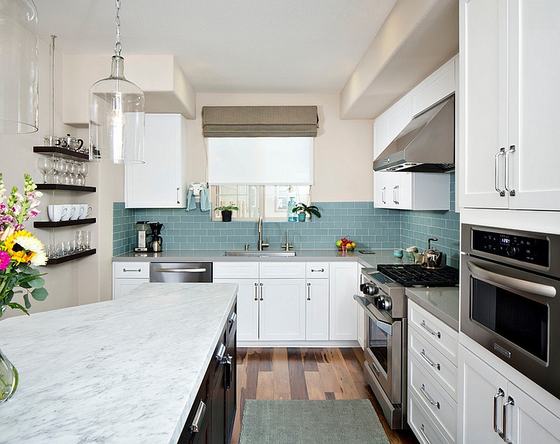 Blue Kitchen Tile
 Kitchen Backsplash Ideas A Splattering The Most