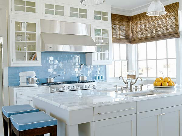 Blue Kitchen Tile
 Kitchens With COLOR Blue