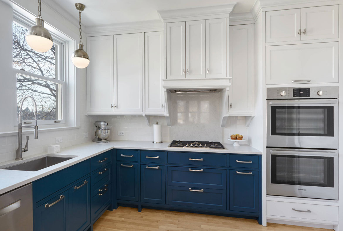 Blue White Kitchen
 Design Trend Blue Kitchen Cabinets & 30 Ideas to Get You