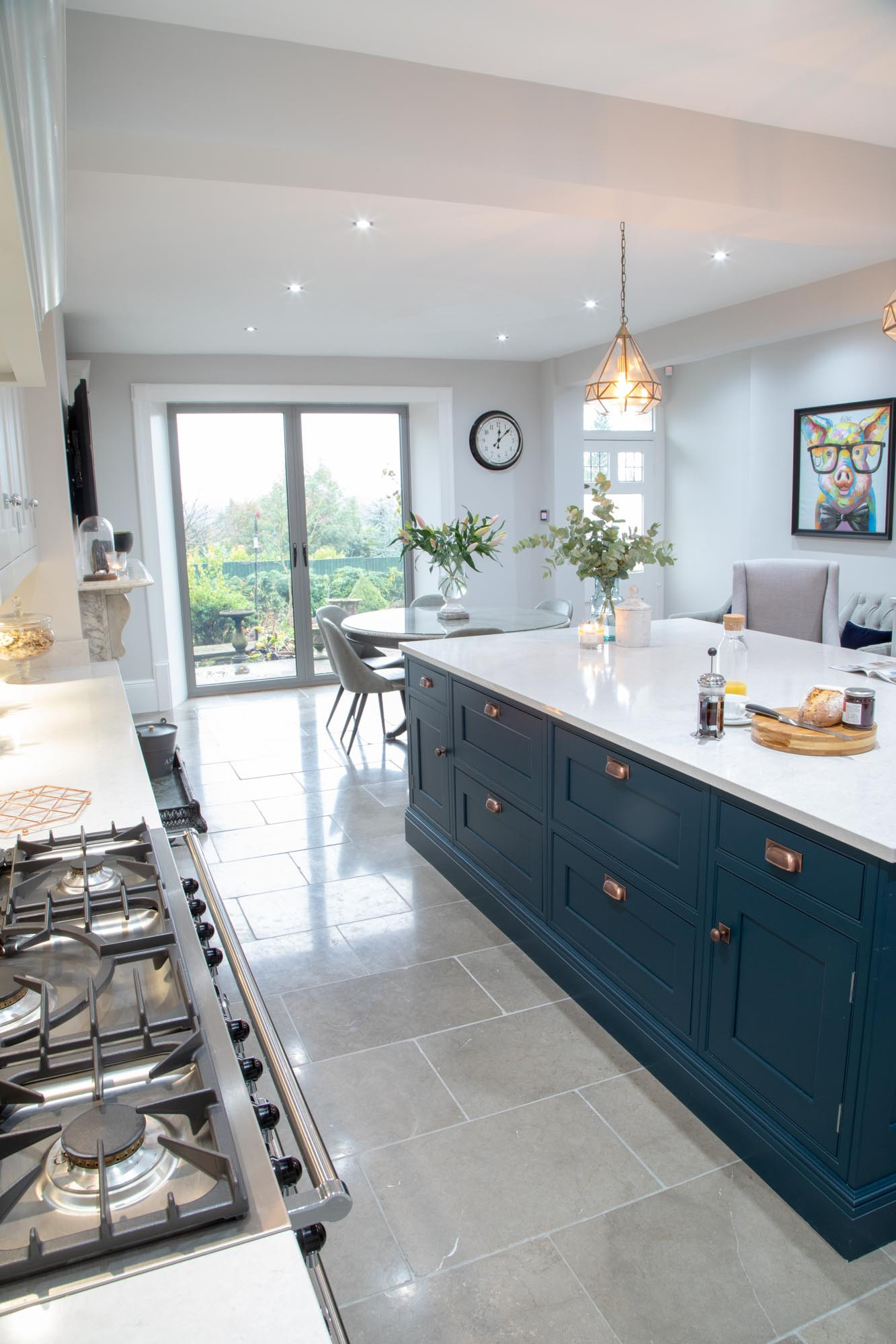 Blue White Kitchen
 Smart Navy Kitchens for every style Made in Sheffield
