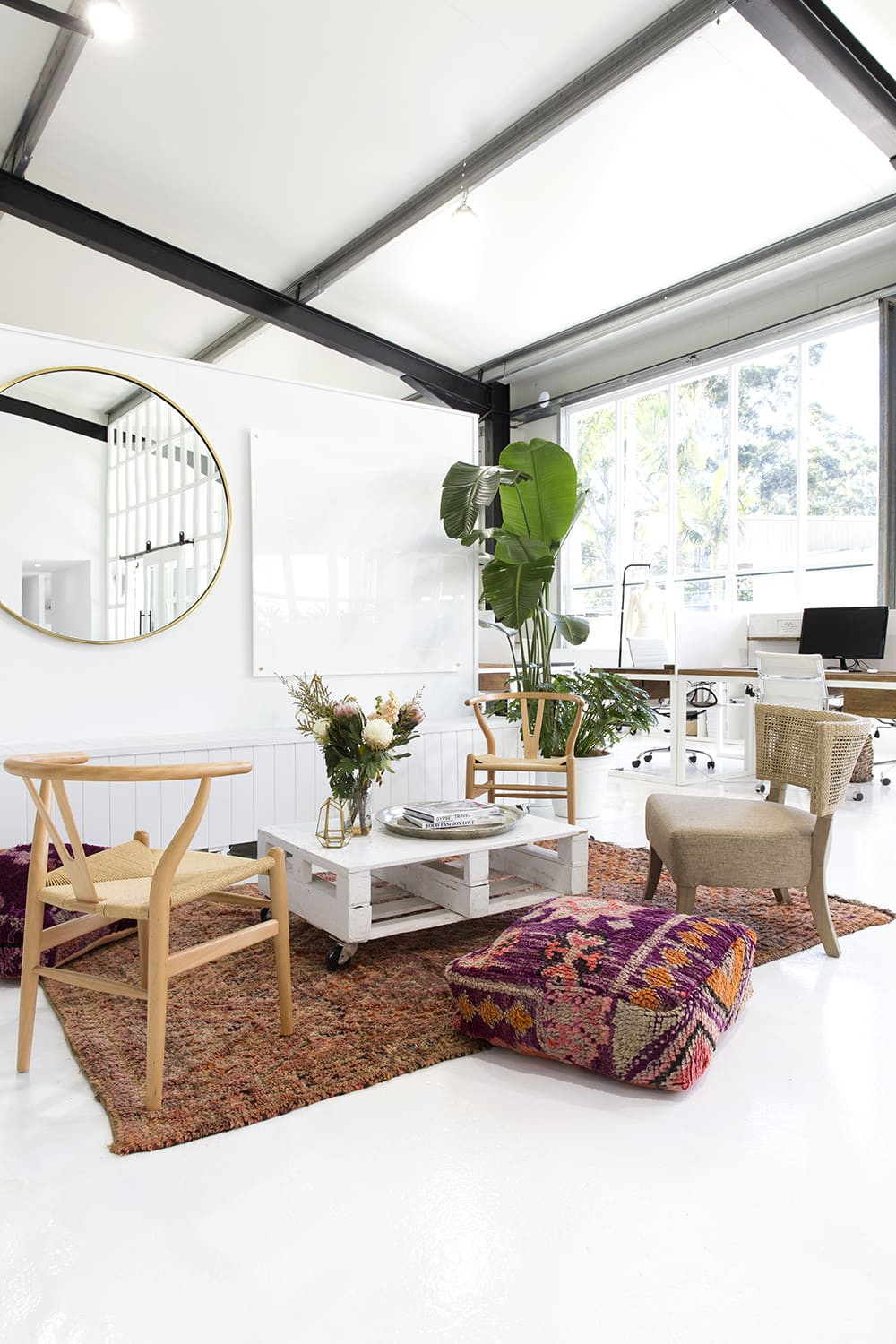 minimalist boho living room