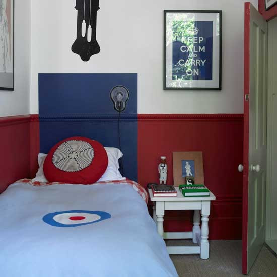 Boys Small Bedroom Ideas
 Classic red and blue boys bedroom