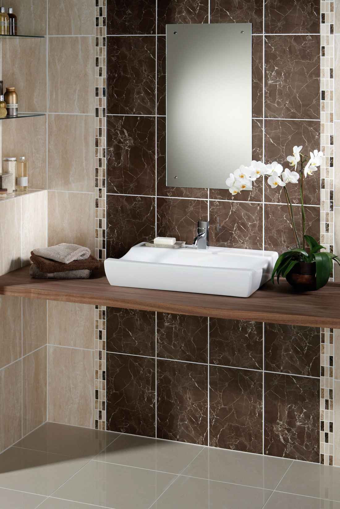 Brown Tile Bathroom Floor
 Brown Bathroom Tile Beauty