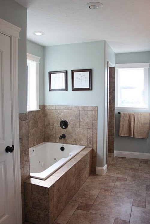 Brown Tile Bathroom Floor
 40 brown bathroom floor tiles ideas and pictures 2019