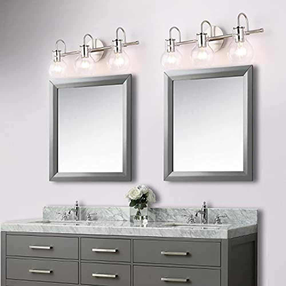 Brushed Nickel Bathroom Vanity Lighting
 Brushed Nickel Bathroom Lighting Fixtures Over Mirror
