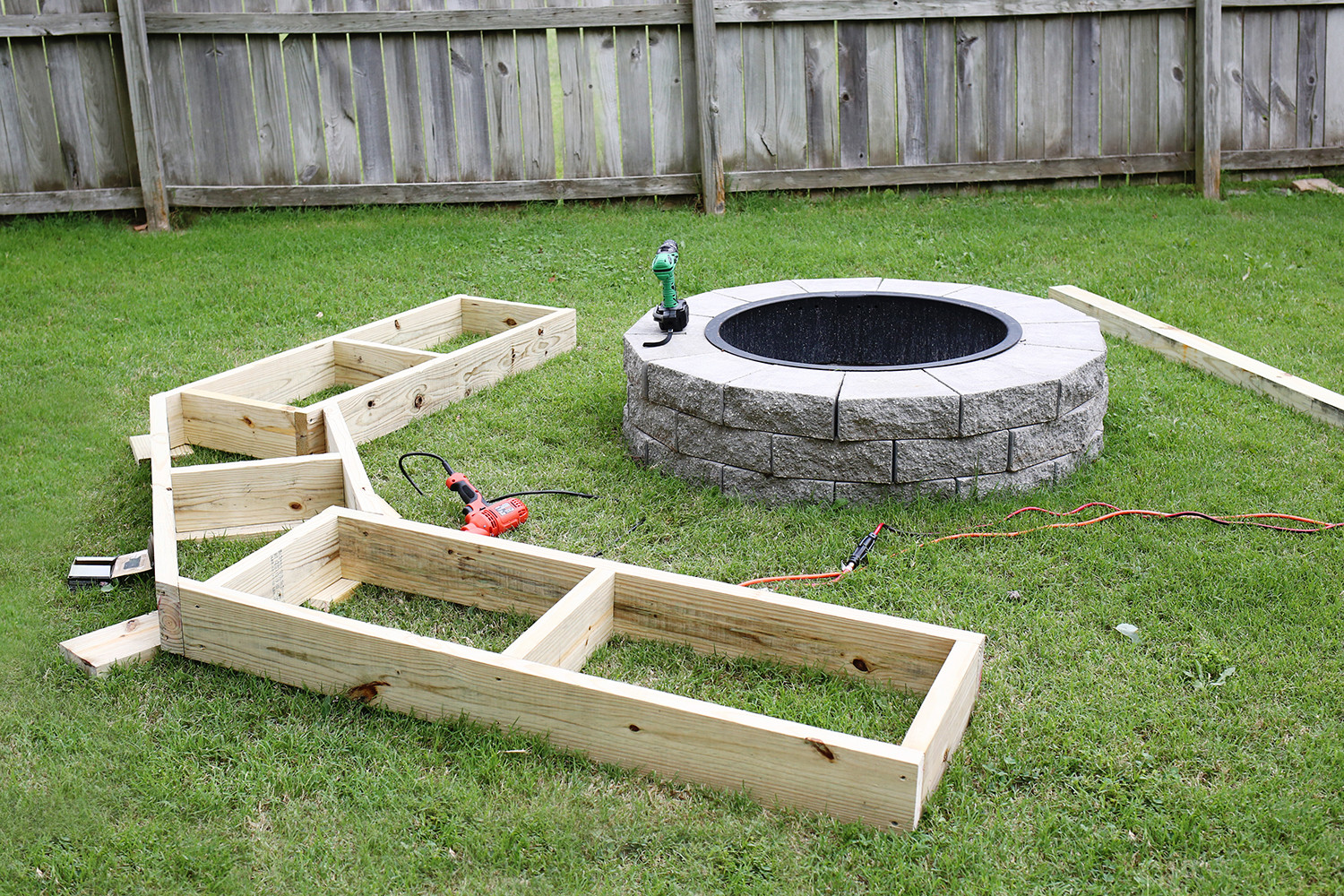 Build Your Own Outdoor Firepit
 Build Your Own Curved Fire Pit Bench A Beautiful Mess