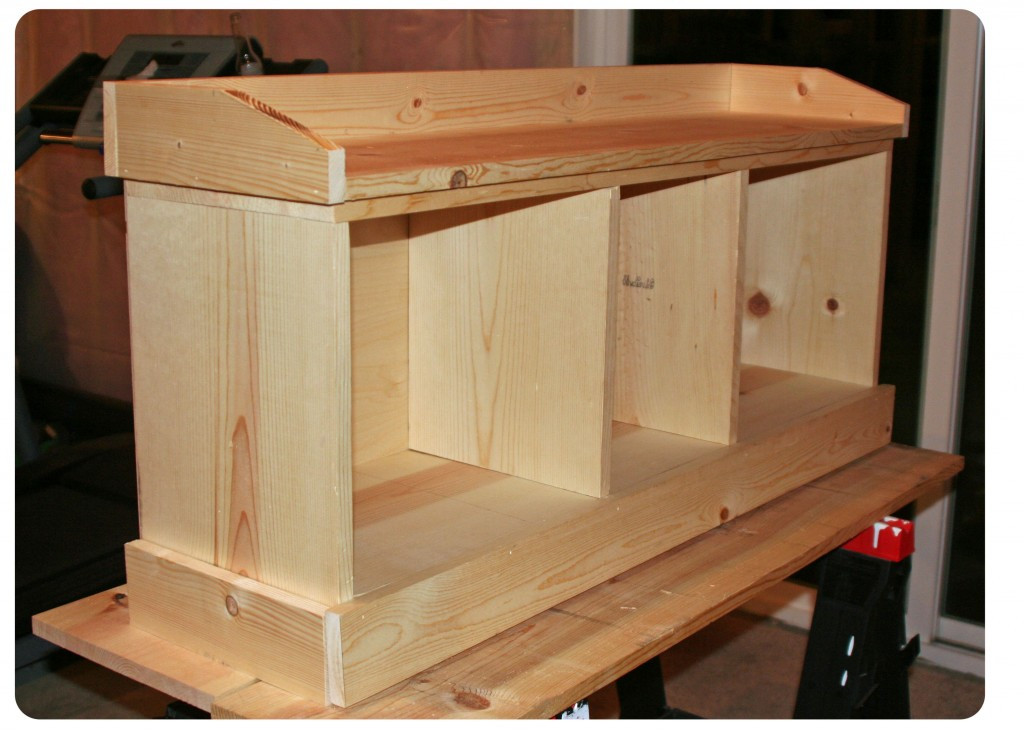 Building Storage Bench
 Storage and Organization in Your Mudroom Guest Post by