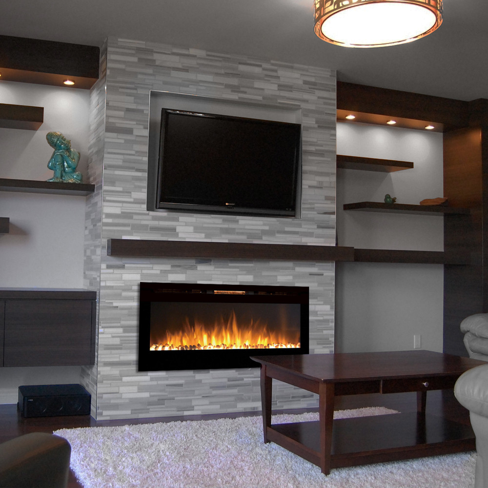 Built In Electric Fireplace
 Regal Flame Fusion 50 Inch Built in Ventless Heater
