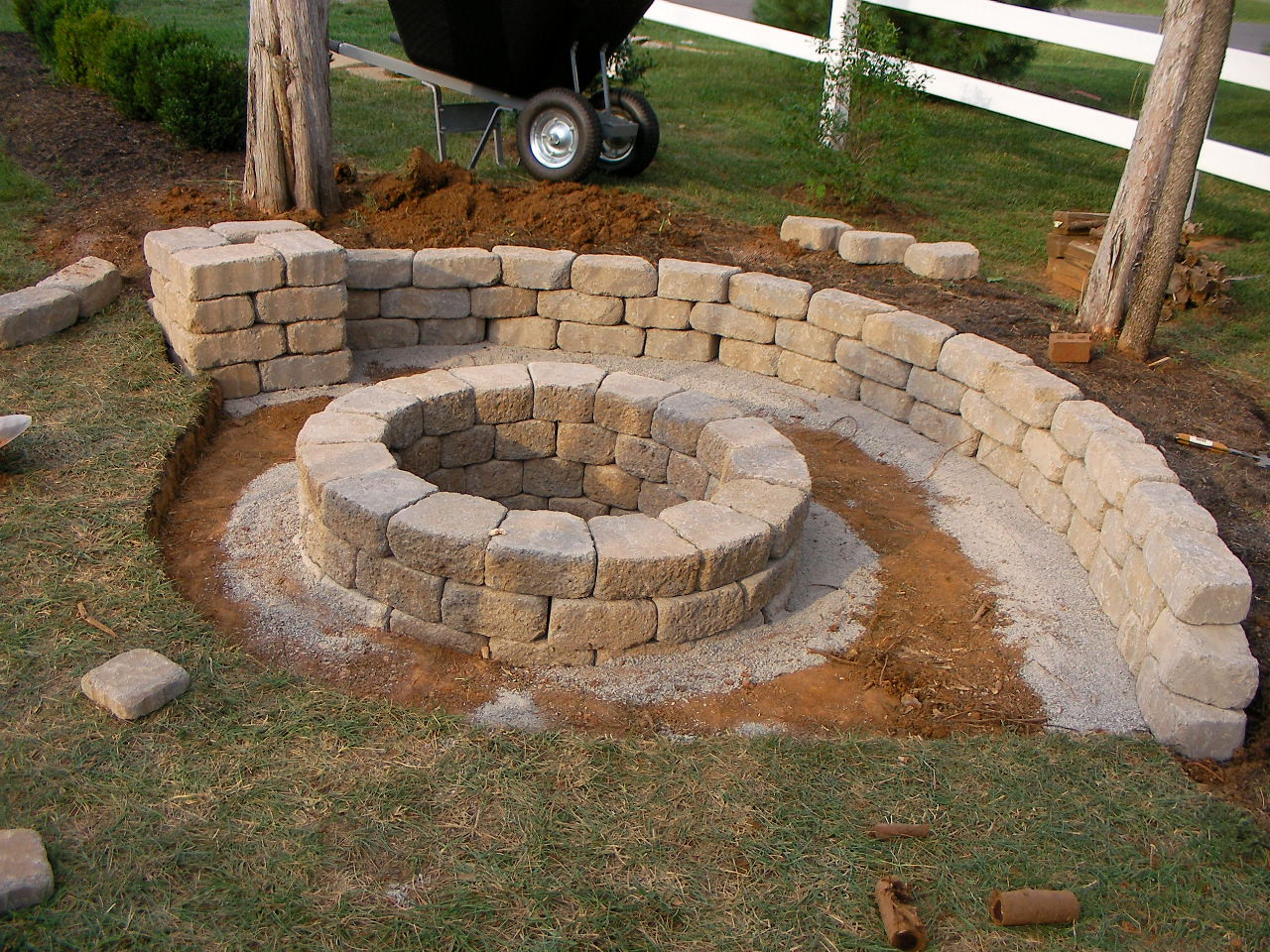 Built In Fire Pit Patio
 Creatively Luxurious DIY Fire Pit Project Here to Enhance