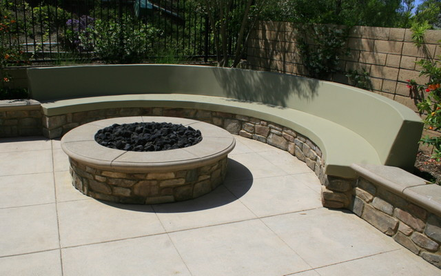 Built In Fire Pit Patio
 Fire pit and built in seat wall
