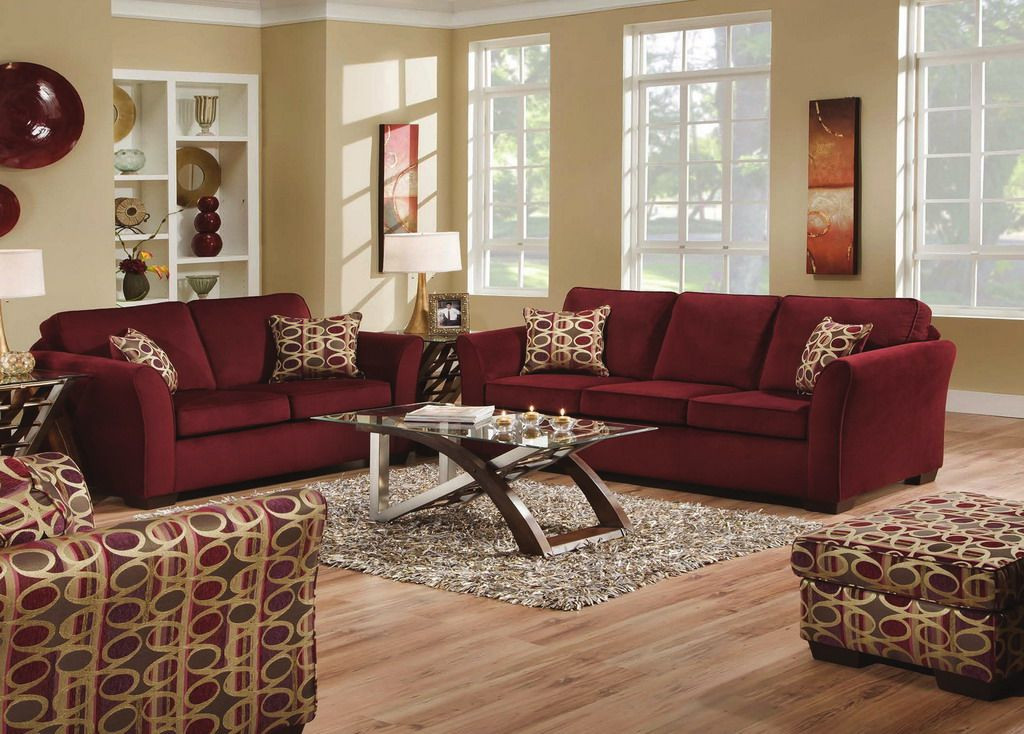 22 Beautiful Burgundy Living Room Ideas - Home Decoration and ...