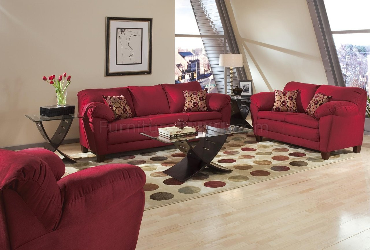 burgundy living room walls