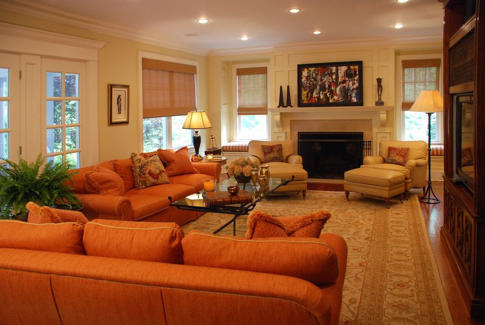 Brown And Orange Living Room Accessories