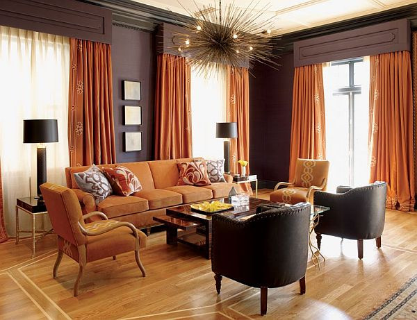 Burnt Orange Living Room Ideas
 Orange rooms – fresh as a citrus