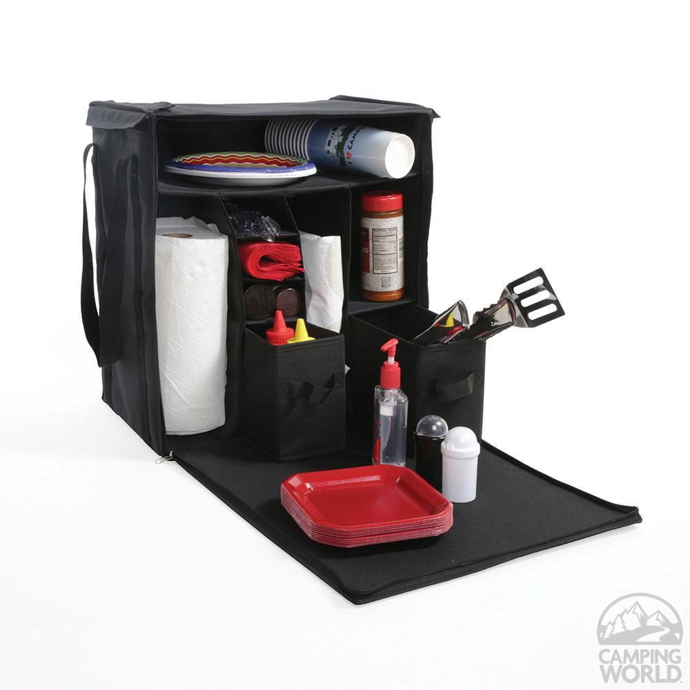 Camp Kitchen Organizer
 Kitchen Organizer Organize all your grilling condiments