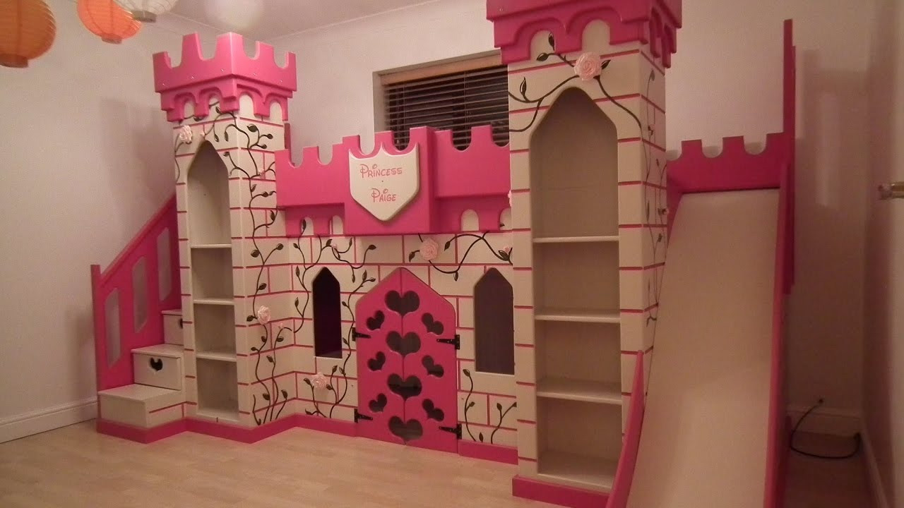 Castle Bedroom For Kids
 Wonderful Castle Bed With Slide for Kids Bedroom