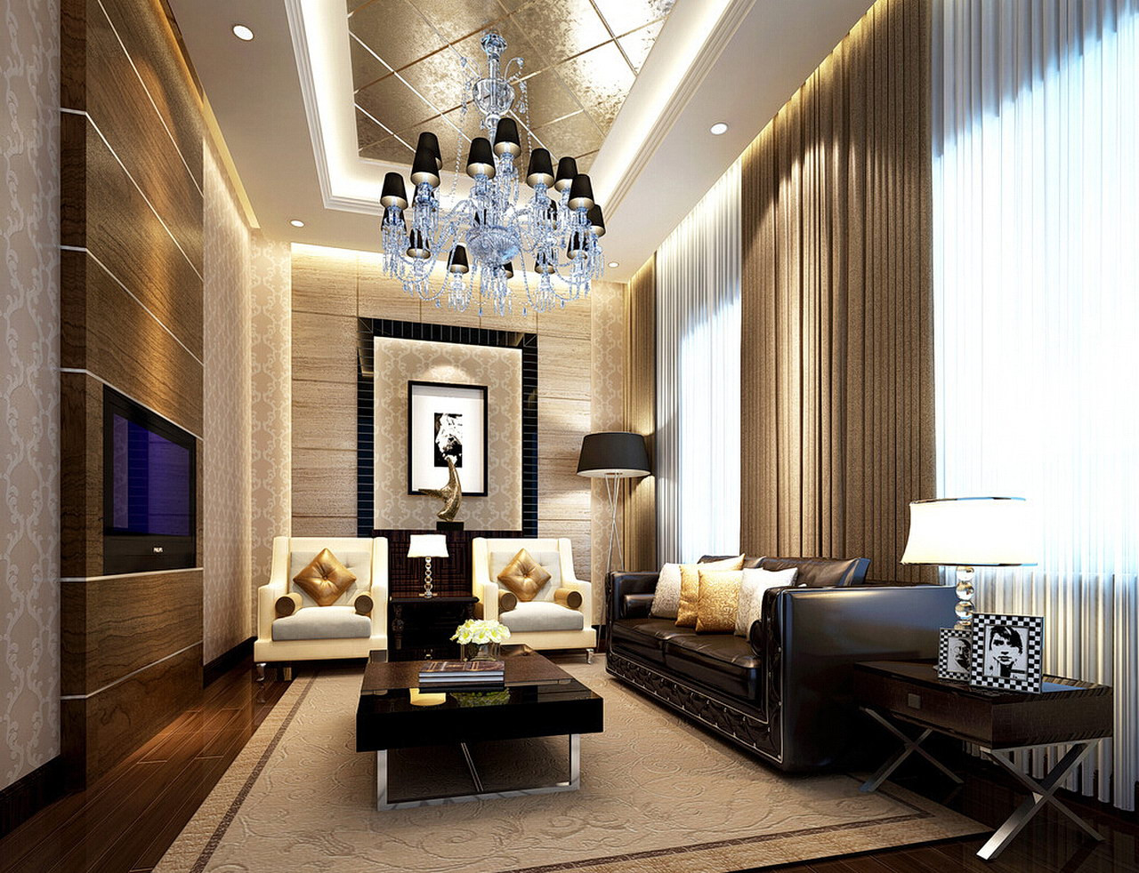 modern living room ceiling lamp
