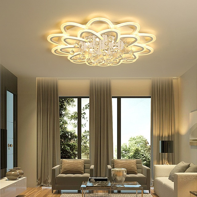 Ceiling Lights For Living Room
 Led crystal ceiling lamp For Living room Bedroom Kitchen