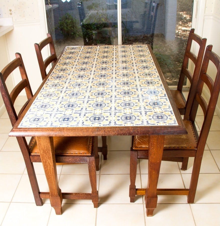 Ceramic Tile Kitchen Tables
 How To Tile A Reclaimed Wood Kitchen Table – Loccie Better