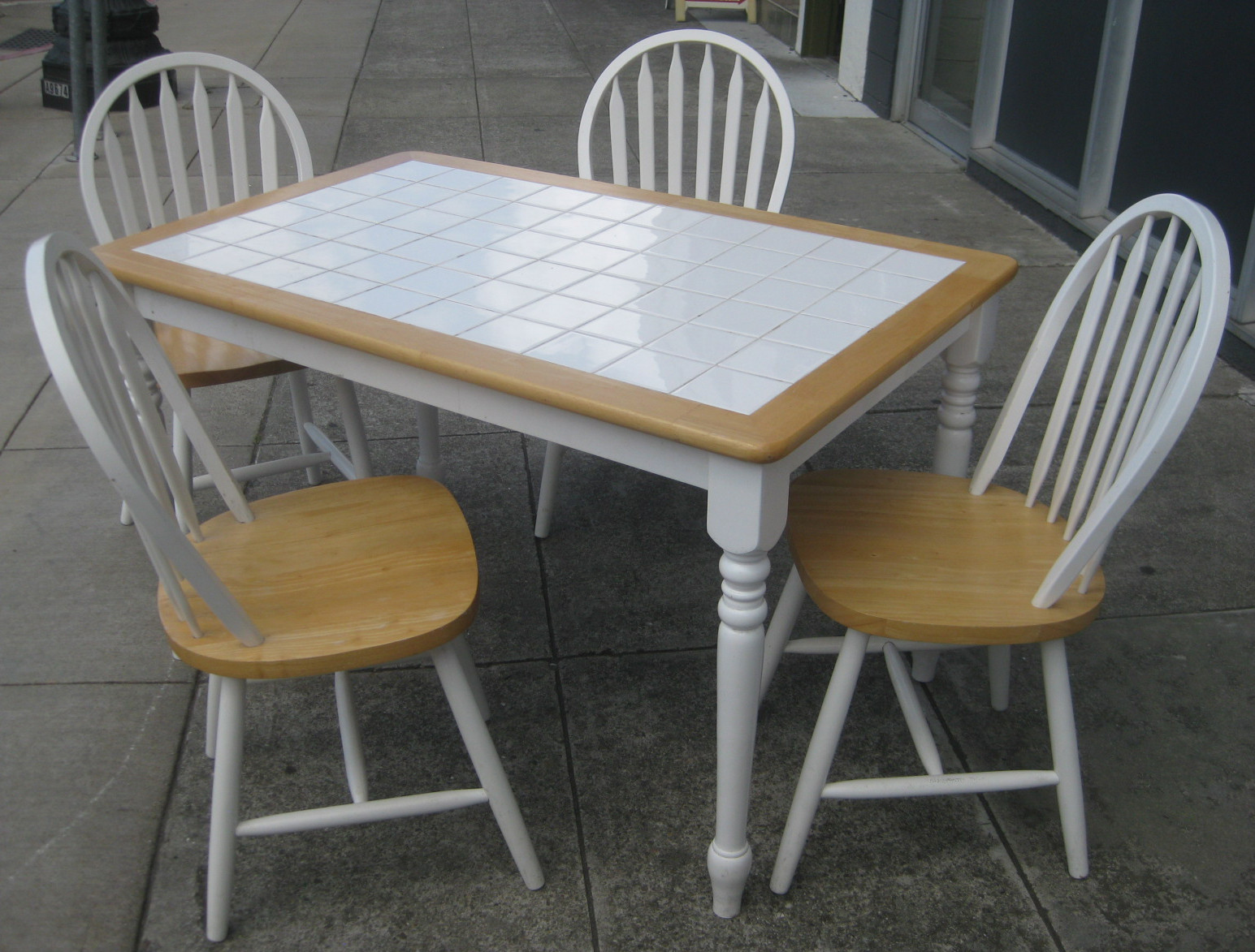 Ceramic Tile Kitchen Tables
 UHURU FURNITURE & COLLECTIBLES SOLD Tile top Table and