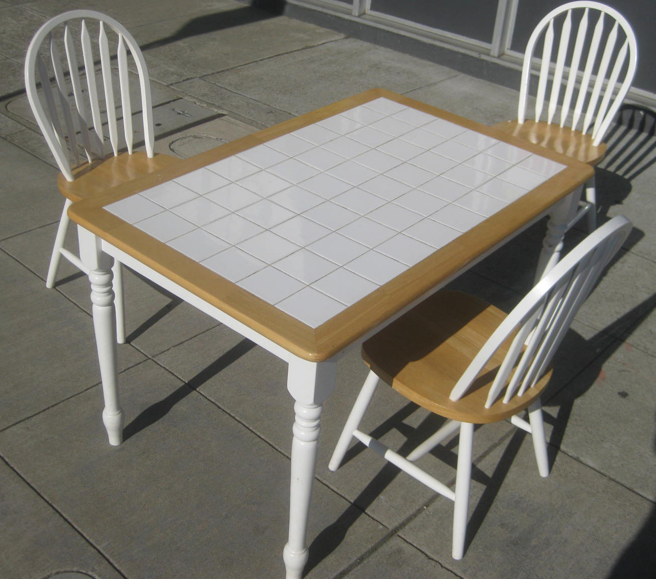 Ceramic Tile Kitchen Tables
 UHURU FURNITURE & COLLECTIBLES SOLD Tile Top Table and