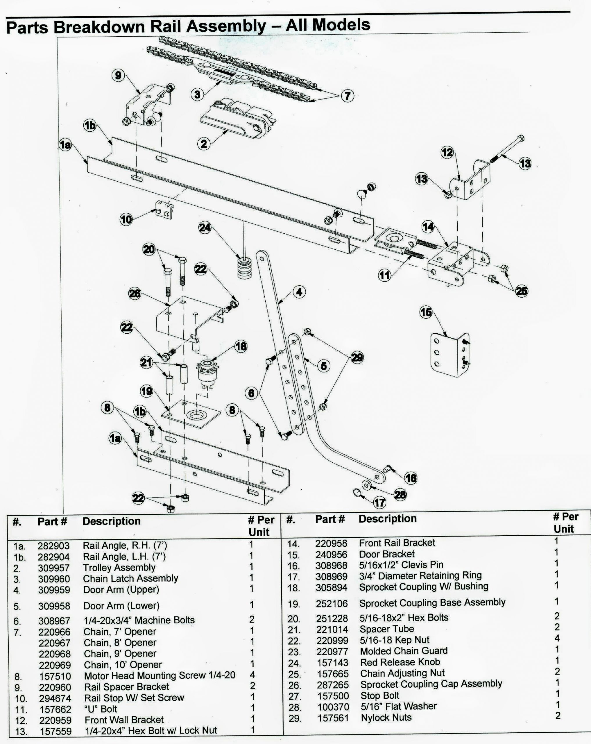 Chamberlain Garage Door Opener Parts
 Chamberlain Garage Door Opener Parts Diagram