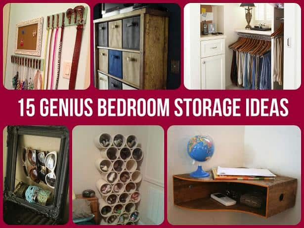 Cheap Bedroom Storage Ideas
 Brilliantly Clever Bedroom Storage Hacks – DIY Cozy Home