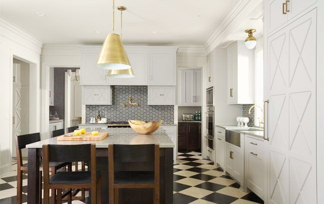 Checkered Kitchen Floor
 The Granite Gurus 10 Kitchens with Checkerboard Floors