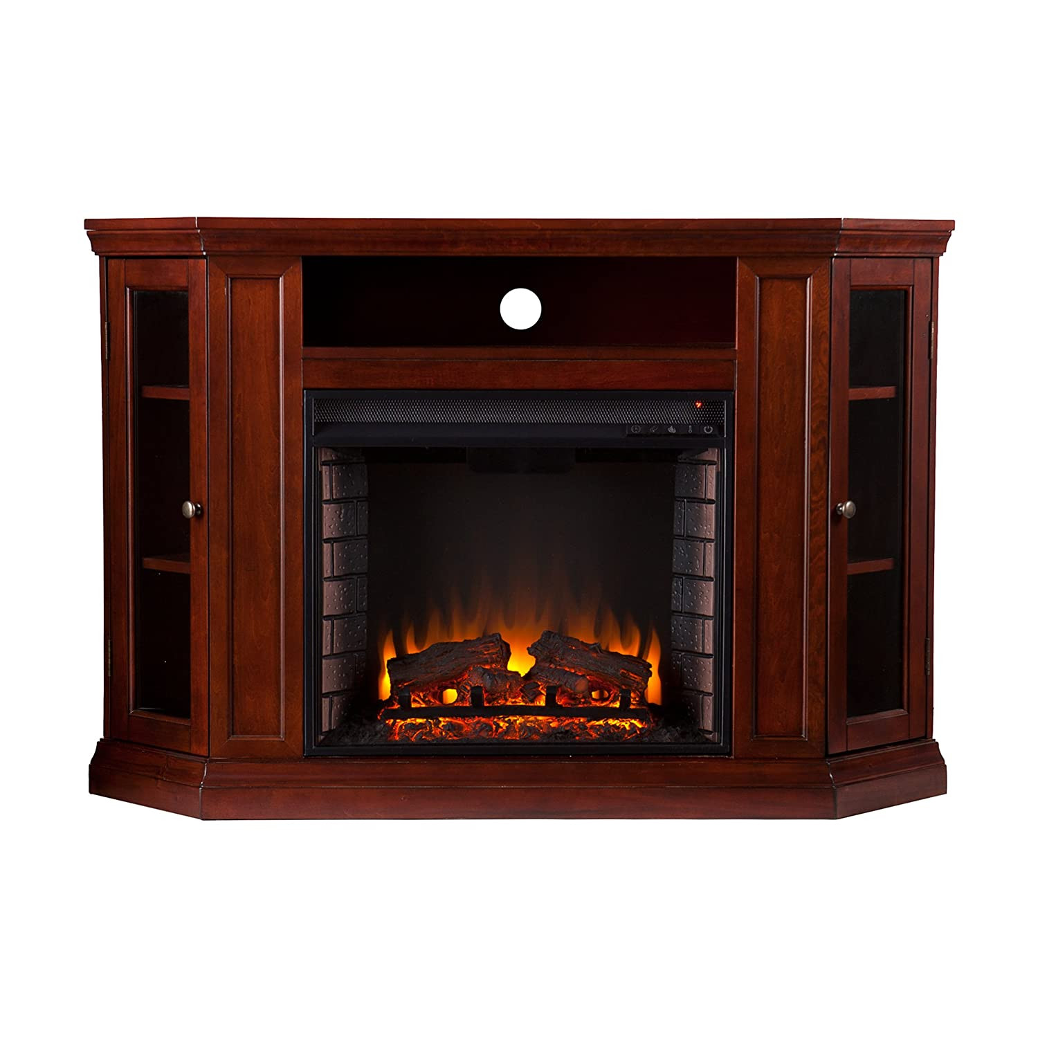 Cherry Electric Fireplace
 Claremont Convertible Corner Electric Fireplace TV Stand