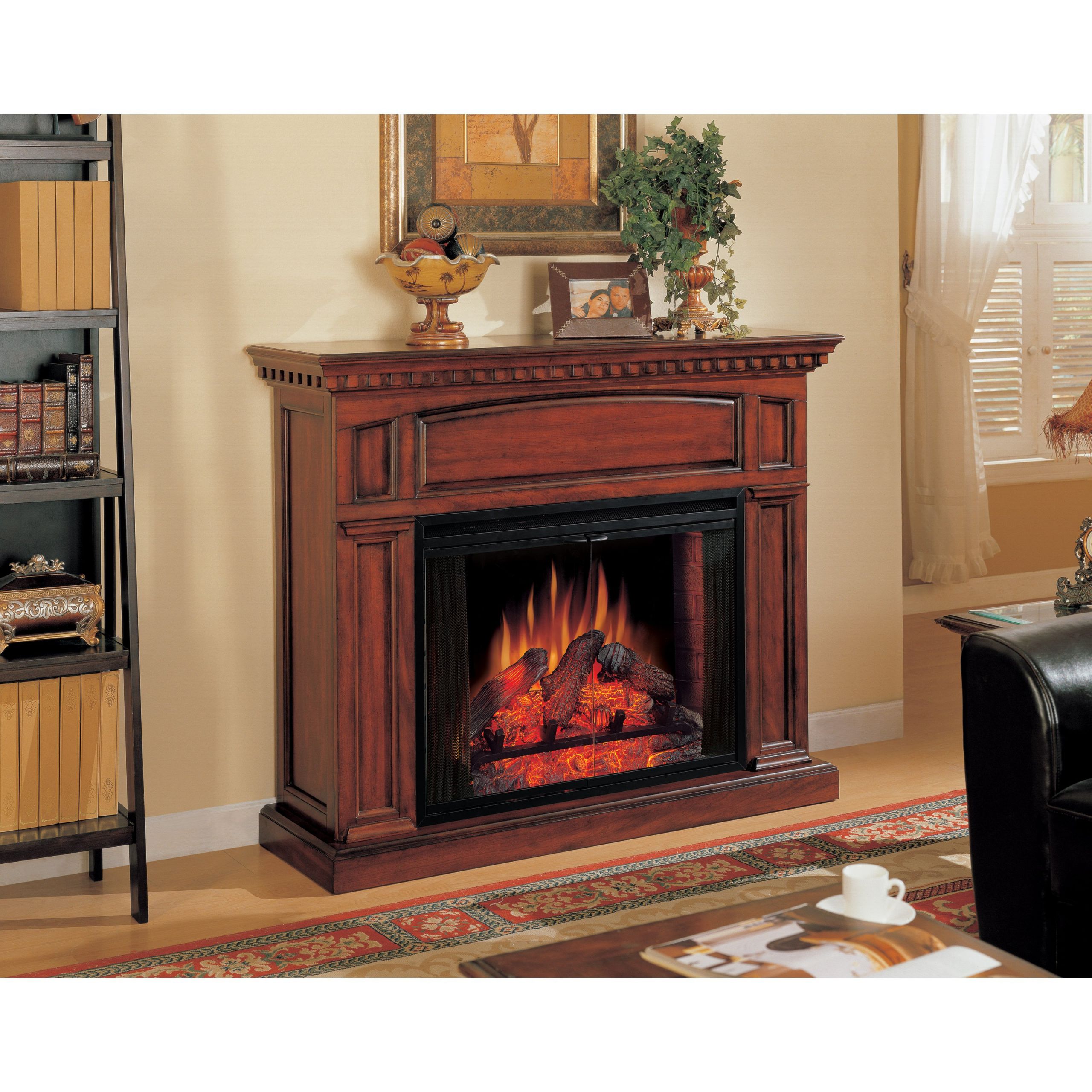 Cherry Electric Fireplace
 Classic Flame Geor own Cherry Electric Fireplace at