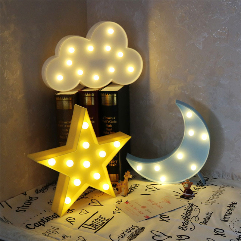 Child Bedroom Lights
 Vvcare BC NL02 Led Night Light for Kids Moon Star Cloud